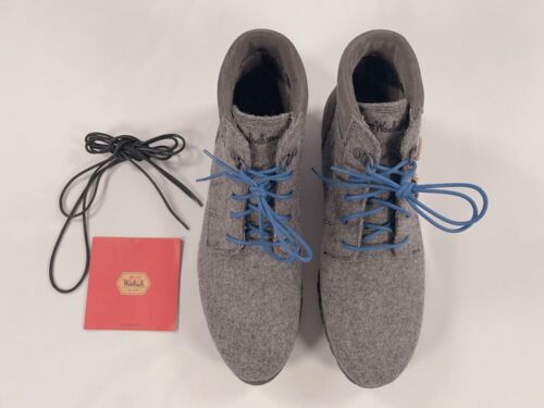 Woolrich Men's Beebe Boots - Size 12 - Ash Wool Suede - Vibram Outsole - NIB - Picture 2 of 15