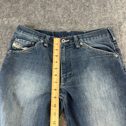 Jeans Diesel donna W30 L32 bootcut blu medio lavato sfumato vintage Y2K Proody - Foto 6 di 13