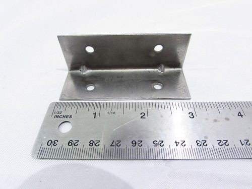 METAL ANGLE CORNER BRACKET 90° ELBOW BRACE L SHAPE 3" X 1" X 1" (LOT OF 20)*NEW* - Picture 7 of 9