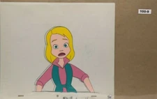 Back To The Future Original Production Drawing And Cel 100-9 Used Cond.