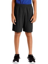 Hanes Sport Boys' 9-inch Performance Pocket Shorts, Black, Large