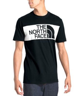 The North Face Men's Edge 2 Edge  Logo Short Sleeve T-SHIRT Tee Black Small New