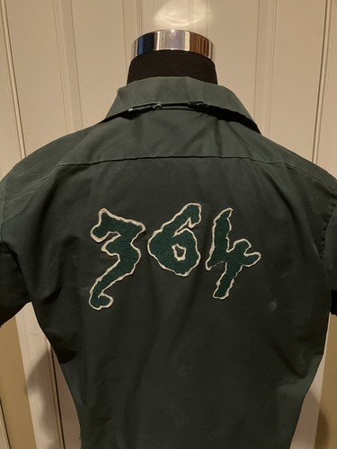 Vintage Rockabilly Hipster Doofus Buick Nailhead Work Shirt Size L - Picture 2 of 9
