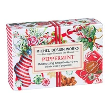 Michel Design Works Peppermint Shea Butter Soap Bar Vanilla Spearmint Eucalyptus