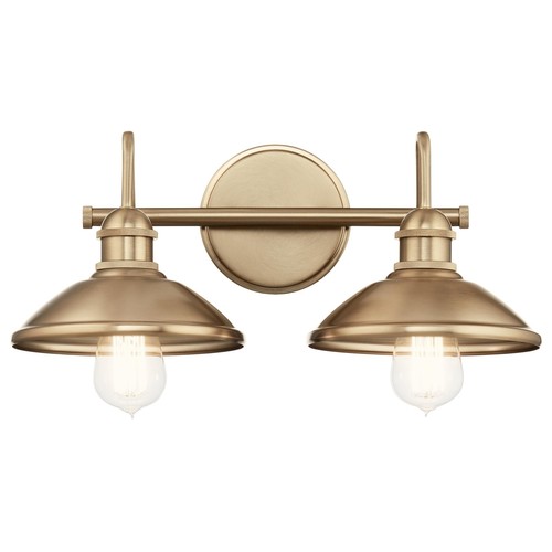 Kichler Clyde 2 Light Bathroom Vanity in a Rich Champagne Bronze Finish, for ... - 第 2/9 張圖片