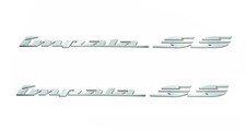 2pcs 94-96 Impala Ss Rear Quarter Panel Emblem Letter Badge Sticker Decal Chrome 2pcs 94-96 Impala Ss Rear Quarter Panel Emblem Letter Badge Sticker Decal Chrome