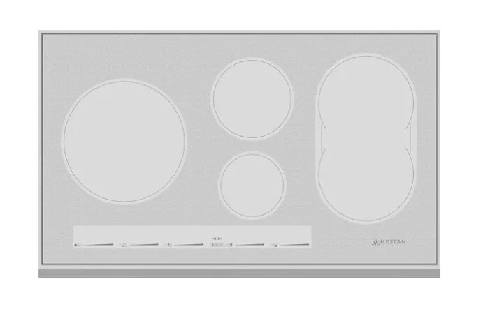 Hestan KIC36-MS KIC36MS 36" induction cooktop metallic silver - glass damaged