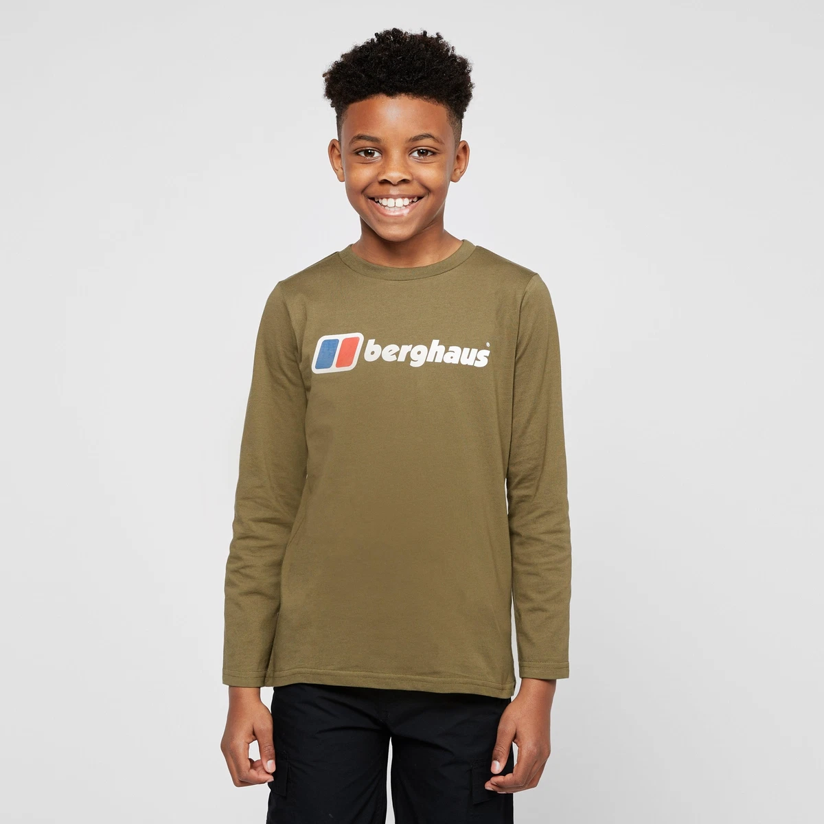 Berghaus Kid s Unisex Long Sleeves Logo T Shirt Holiday Essentials for Kids