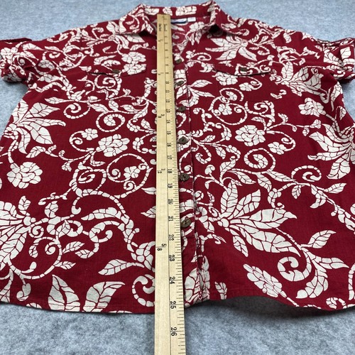 Croft & Barrow Short-sleeve Button up Down Shirt w/ Coconut Buttons, Women's L - Picture 6 of 8