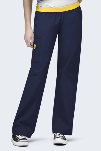 Women's Scrub Pant - Elastic Waistband, Straight Leg, Nurse Work Pants - Picture 47 of 67