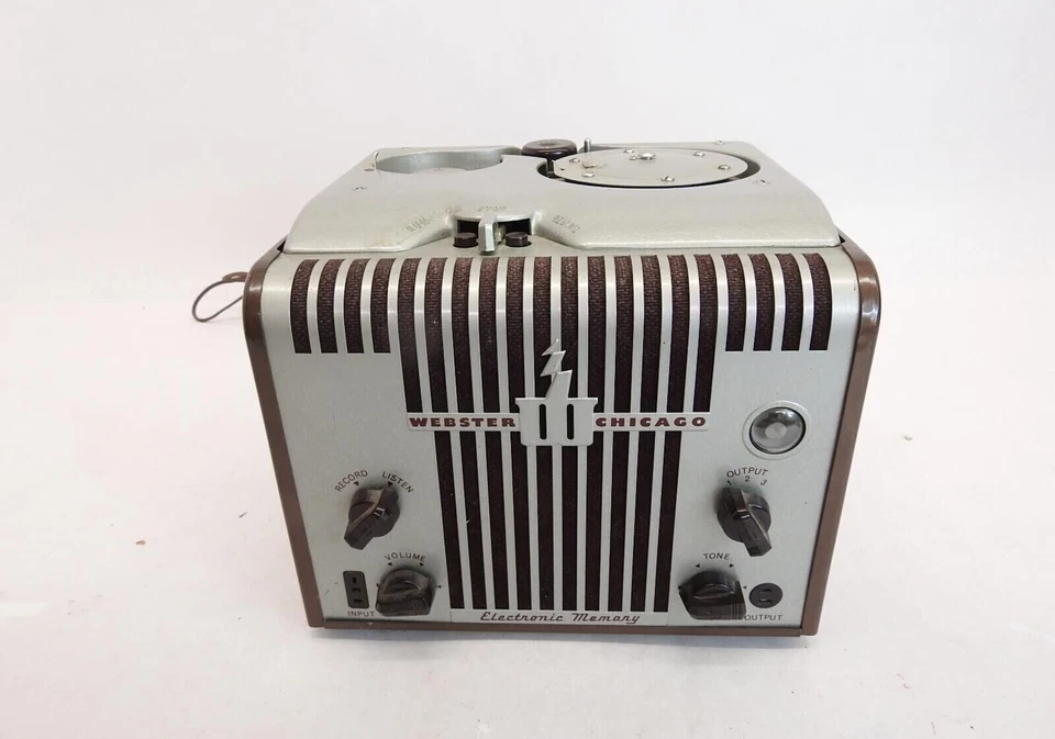 GRABADORA DE CABLES WEBSTER CHICAGO Modelo 81-1 AMA 375 PROBADA DE POTENCIA con 2 carretes nos Foto 2 de 4