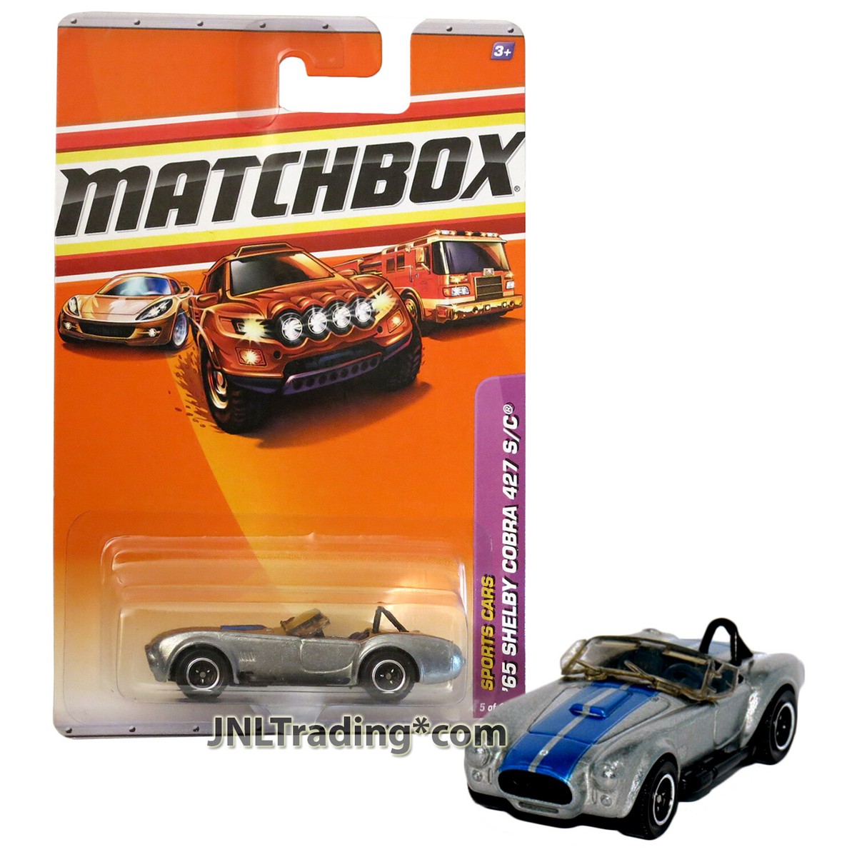 Year 2009 Matchbox Sports Cars 1:64 Die Cast #5 Silver '65 SHELBY