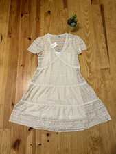 NWT Sundance Ivory Lace “Walk In The Meadows Dress” Size XS Retail $168