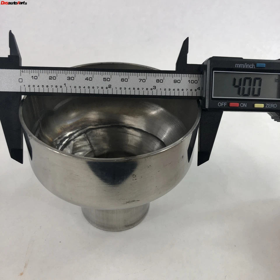 Reductor de tubo de escape universal de acero inoxidable T201 de 2" a 4", 3,5" de longitud Foto 4 de 4