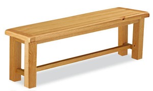 Oakvale Large Dining Bench Solid Wood Indoor Seating 3 4 Seater 148cm Wide Ebay