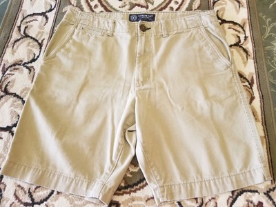 American Eagle Men's Ne(x)t Level Flex Dark Khaki Shorts EUC Size 28