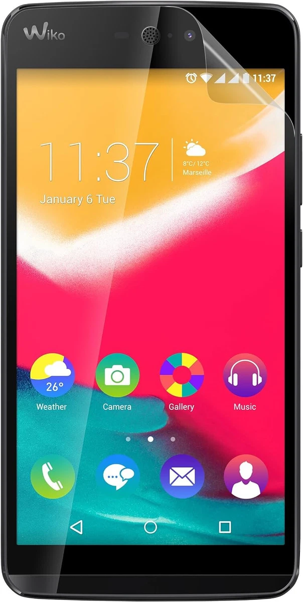 6 Pellicole Protettive Per Wiko Wax – Cristallo Trasparente – Made In Germany Con Taglio Laser