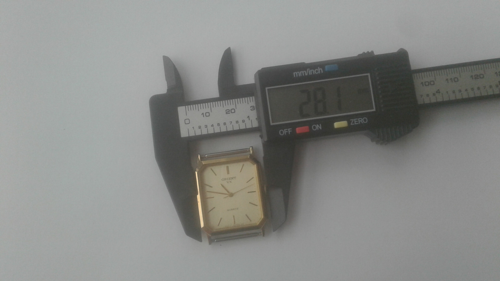 Orient D35805-40 BJ RECTANGOLO VINTAGE QUARTZ WATCH MONTRE
