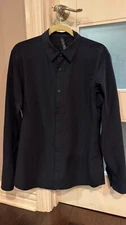 Lululemon Shirt Adult Large Navy Stretchy Button Down