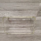 Vintage Pyrex Clear Glass #212 Bread Meat Loaf Pan With Handles 9in x 5 in