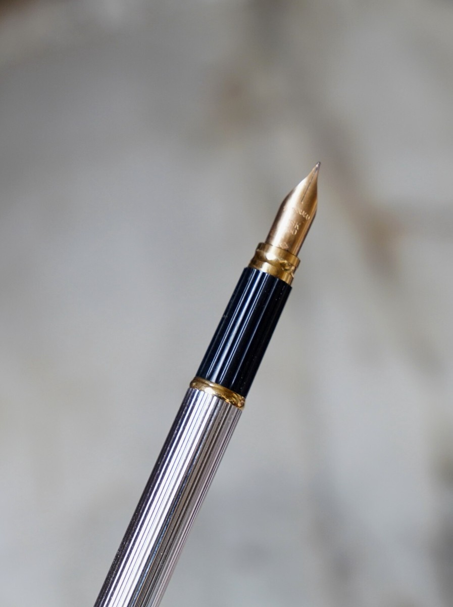 Stylo Plume Waterman En Argent Et Or 18K Poinçonné - Qualité Exceptionnelle - Occasion à Saisir