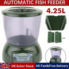 AUTOMATIC POND FISH FEEDER | HOLIDAY KOI FEED FOOD TIMER AUTO PELLET DISPENSER