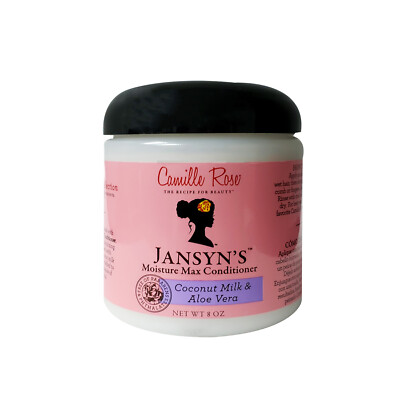 Camille Rose JANSYN'S Moisture Max Conditioner w/ Coconut Milk & Aloe Vera - 8Oz