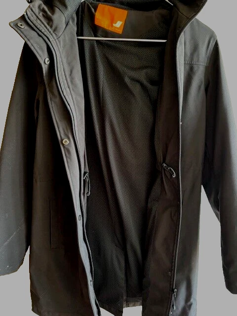 Joe Fresh Mujer Abrigo Ancho y Resistente al Agua con Capucha EE. UU. Talla S/P Foto 4 de 4