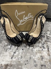 Christian Louboutin Black Lady Clou 150  Bow...