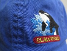 Seaworld Embroidered cap hat kids youth sz Shamu orca