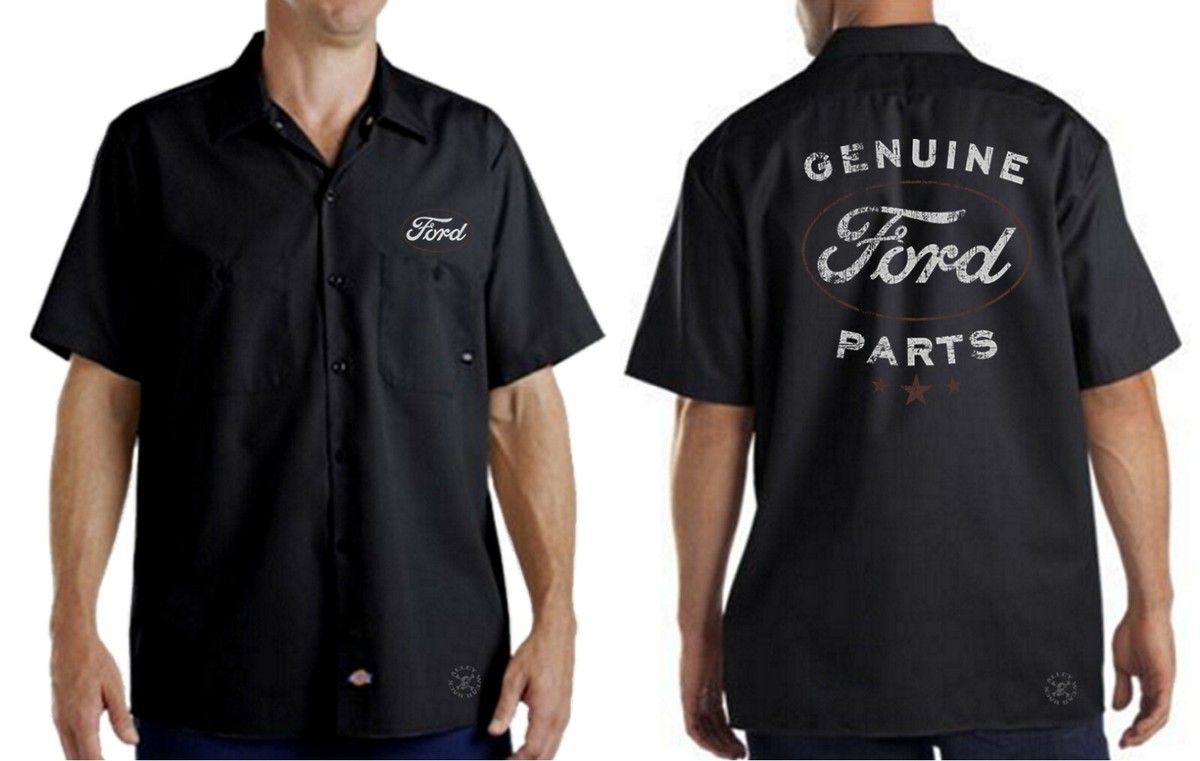 Vintage Genuine Ford Parts Work Shirt Mechanic ~ Racing