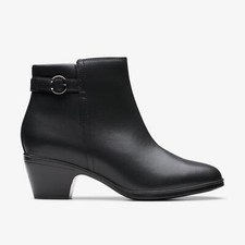 Clarks Women's Emily2 Belle Black Leather 26179593