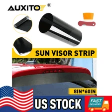 Sun Strip Visor Premium Vinyl Decal 60"x8" Windshield Banner Cast PVC Film