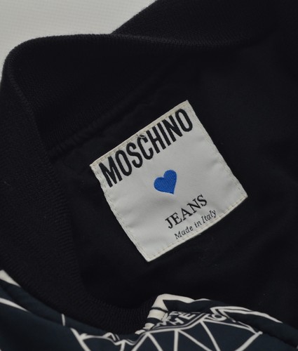 Chaqueta Bombardero MOSCHINO Lujo De Colección Rara Casino Pinball Talla M Hecha en Italia - Imagen 11 de 12