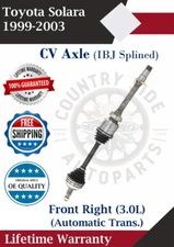 Front Right CV Axle For 1999-2003 Toyota Solara Automatic Trans. Lifetime Warra.