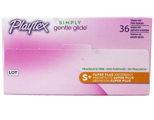 5 Pack Playtex Simply Gentle Glide Unscented Tampons Super Absorbency 36 Count - Picture 5 of 5