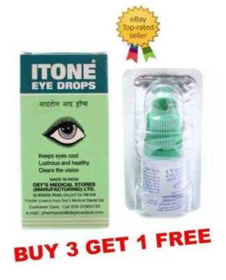 ITONE Eye Drops Herbal for Conjunctivitis, Itching of Eyes (BUY 3 Get 1 FREE)