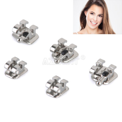 Brackets Dentales MBT .022 Con Gancho – Azdent – Adhesivo Incluido – Ortodoncia Directa (20 Piezas)