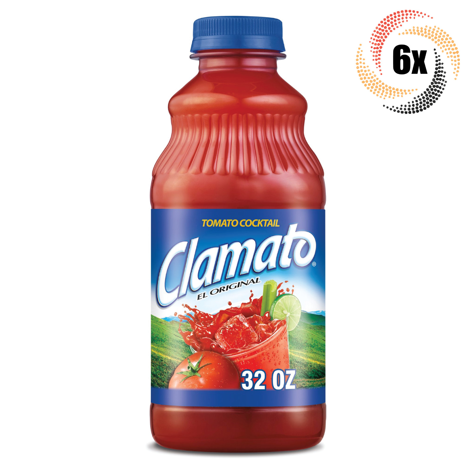 6 бутылок Clamato Оригинальный томатный коктейль | 32 унции | Быстрая доставка!