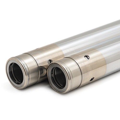 Chrome 49mm 23 7/8" Fork Tubes for Harley Softail Fat Boy FLFBS FLFB 2018-2024 - Picture 9 of 11