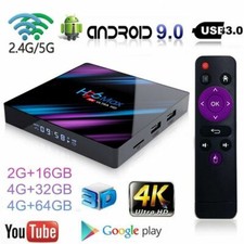 H96 Max Android 9.0 Smart TV Box 32/64G Quad Core 4K HD 5.8GHz WiFi Media Player