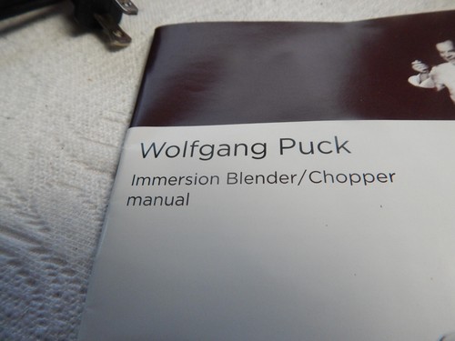 Wolfgang Puck BLUE Bibc1010 Immersion Hand Electric Blender and Attachements RED - Picture 3 of 4