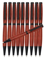 Pen Kit Mall - Slimline Pen Kits for Woodturning(10-Pack BLACK CHROME) FREE SHIP