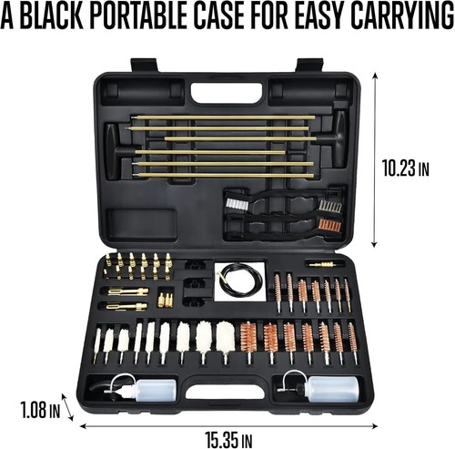 Advanced Universal Gun Cleaning Supplies - Black Case with Comprehensive Tools - Picture 10 of 10