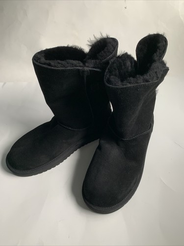NEW WOMENS SIZE 9 BLACK KOOLABURRA BY UGG REMLEY SHORT SUEDE BOOTS 1105792 Box - Picture 5 of 12