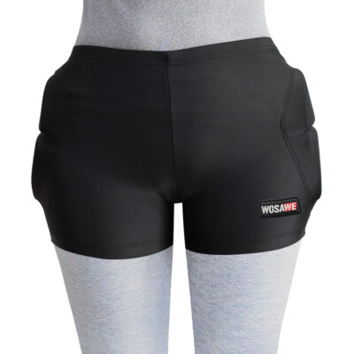 WOSAWE Short de protection rembourré EVA pour jeunes et