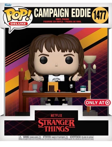 CAMPAIGN EDDIE MUNSON #1477 FUNKO POP DELUXE STRANGER THINGS MAN CAVE GIFT
