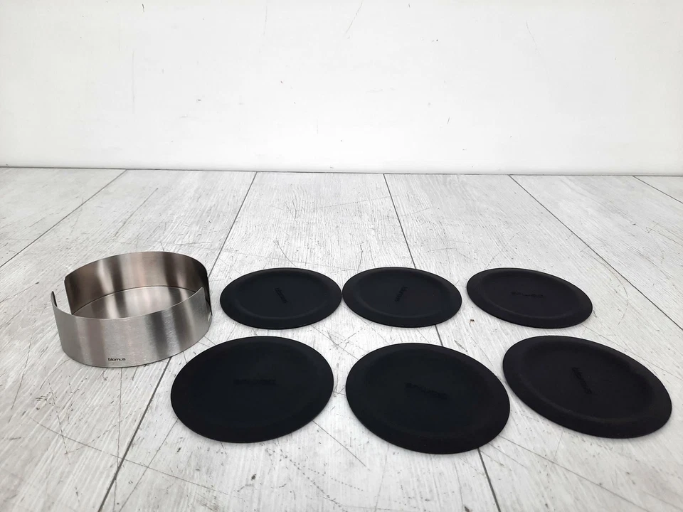 Dessous de plat pour verres BLOMUS Lareto 11,2 cm noir 6 pcs PRODUIT DE BASE - Photo 2/4