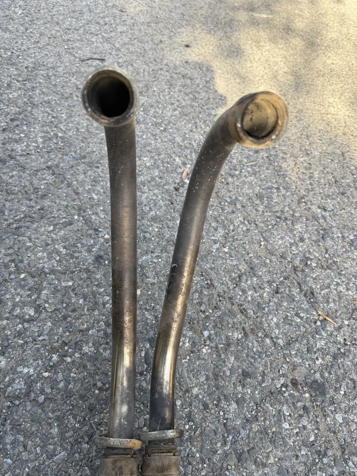 Yamaha SRX600 SRX 600 Cabezal de escape Cabezales Tubo Motor OEM Silenciador genuino Foto 4 de 4