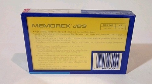 Memorex Cassette Tape 90 Min dBS 60 colorful New Sealed - Picture 2 of 4